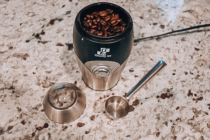 whole coffee bean in electric griner